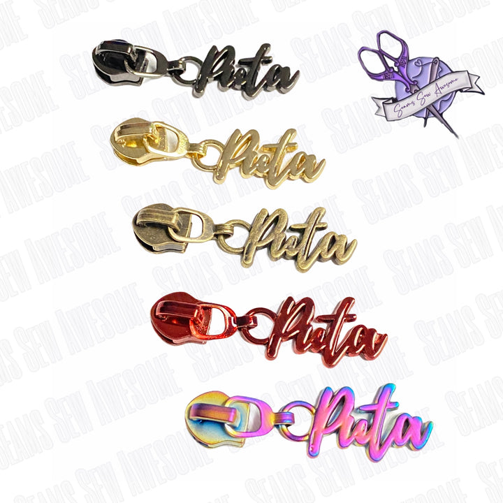 #5 “Puta” Zipper Pull SSA