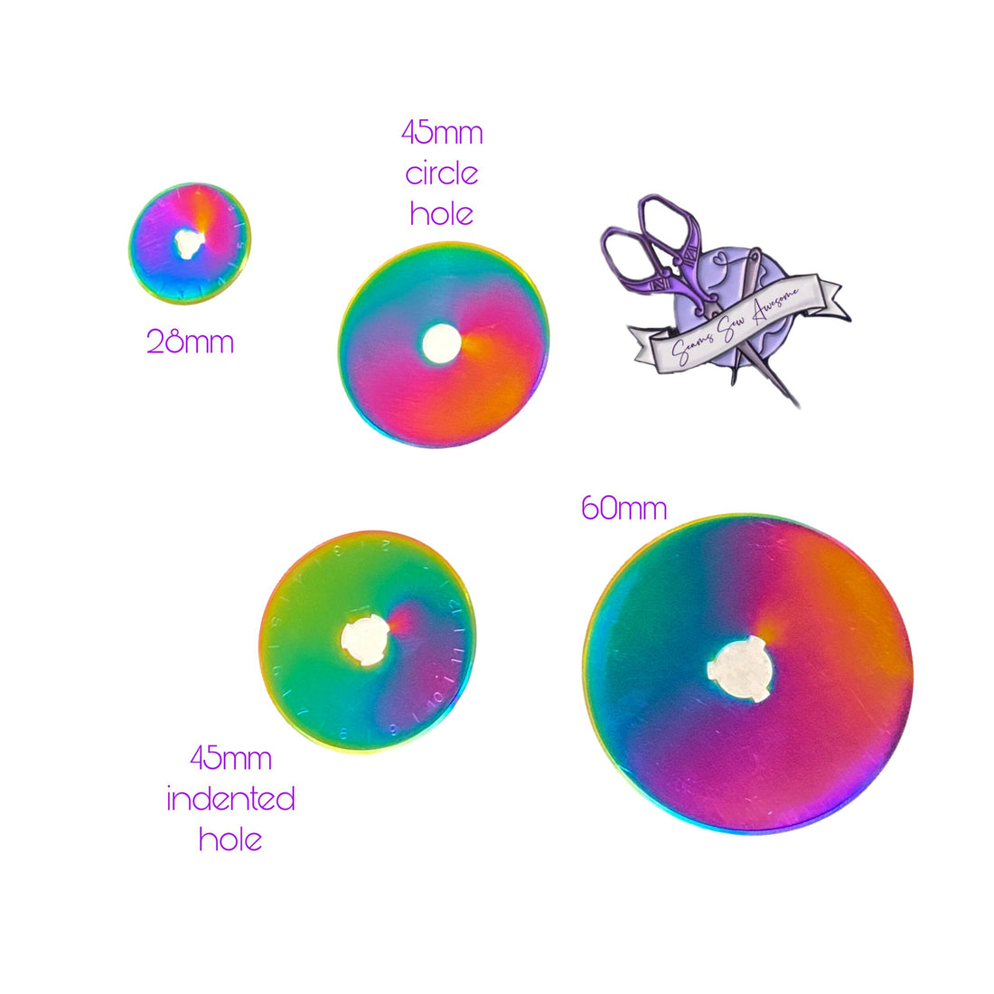 Rainbae Rotary Blades (Pack of 10) - 28mm, 45mm, 60mm