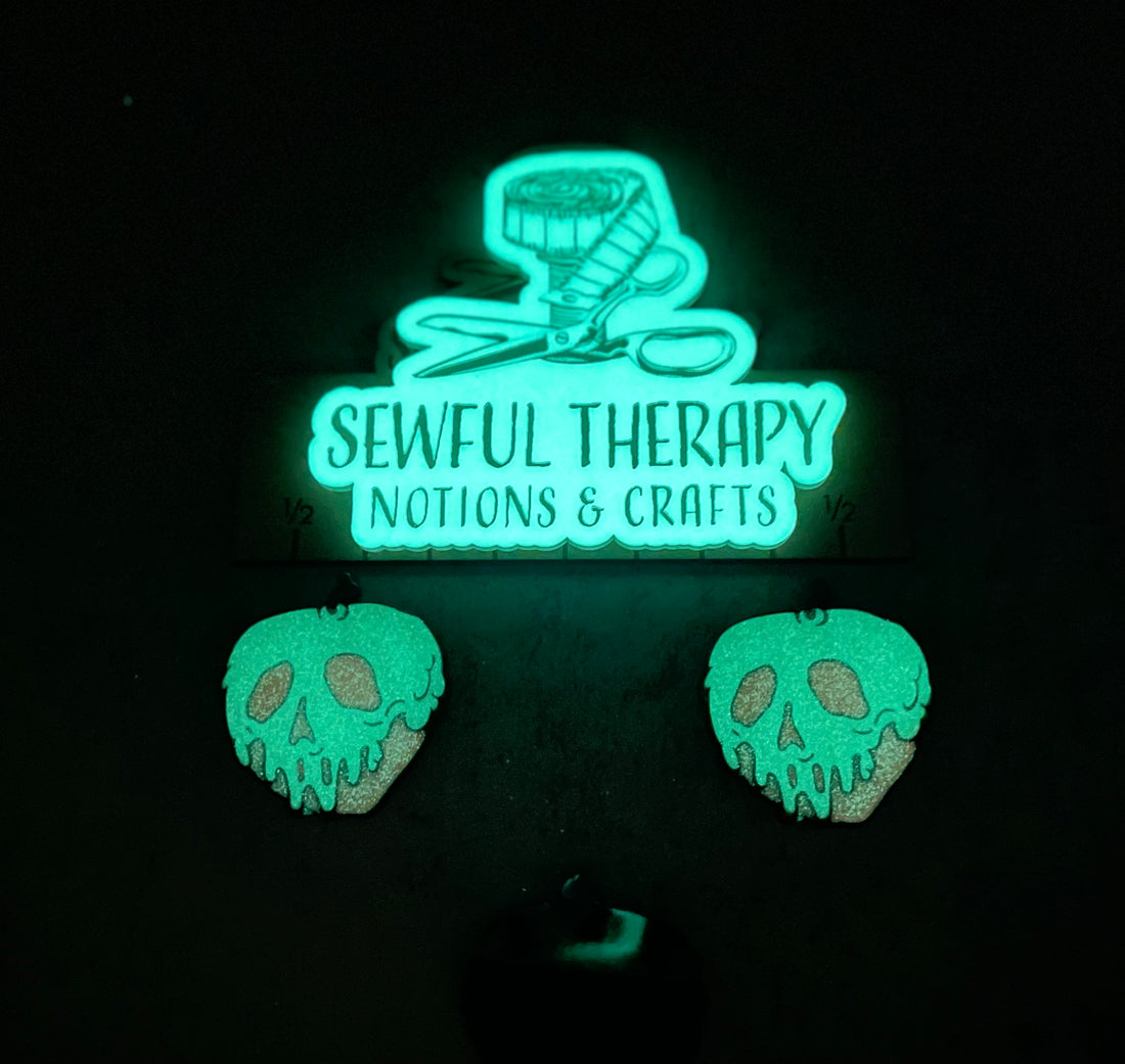 Glow Up: Poison Apple Strap Ends 1.5”