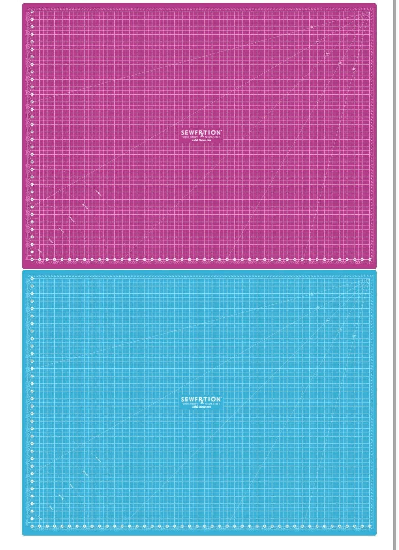 DISCOUNTED SHIPPING in Continental US: Sewfrxtion™ A0 Double-Sided Cutting Mat - 36”x48”