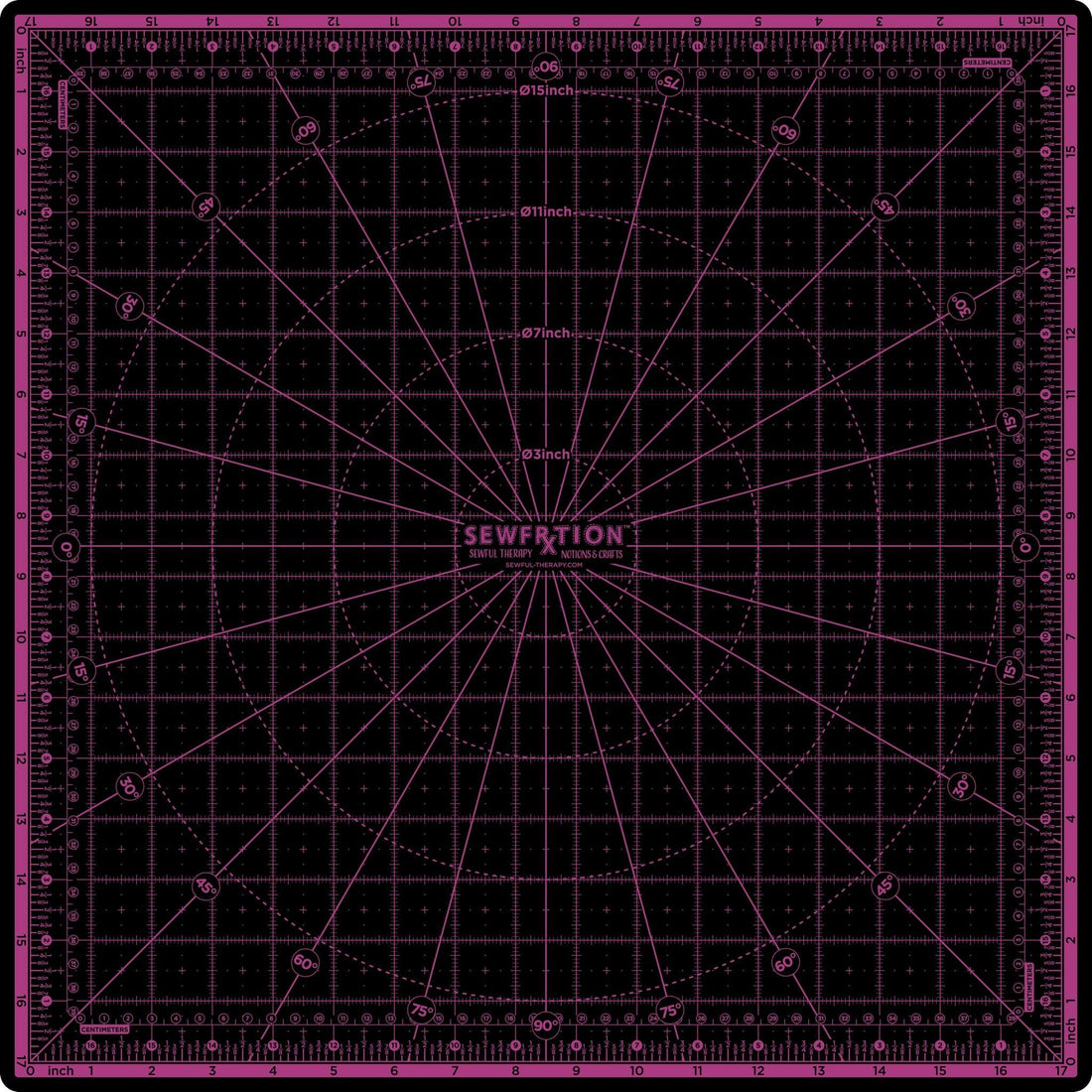 Sewfrxtion™ 18"x18" Rotating Cutting Mat