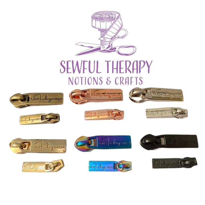 #5 HandFuckingCrafted Bar Zipper Pulls