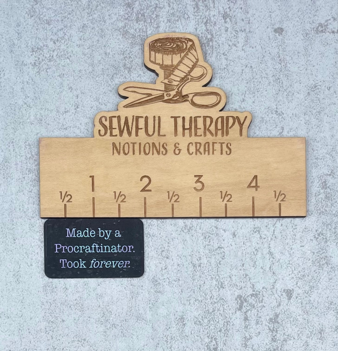"Made By A Procraftinator" Cork Label Tags