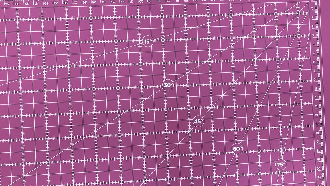 DISCOUNTED SHIPPING in Continental US: Sewfrxtion™ A0 Double-Sided Cutting Mat - 36”x48”