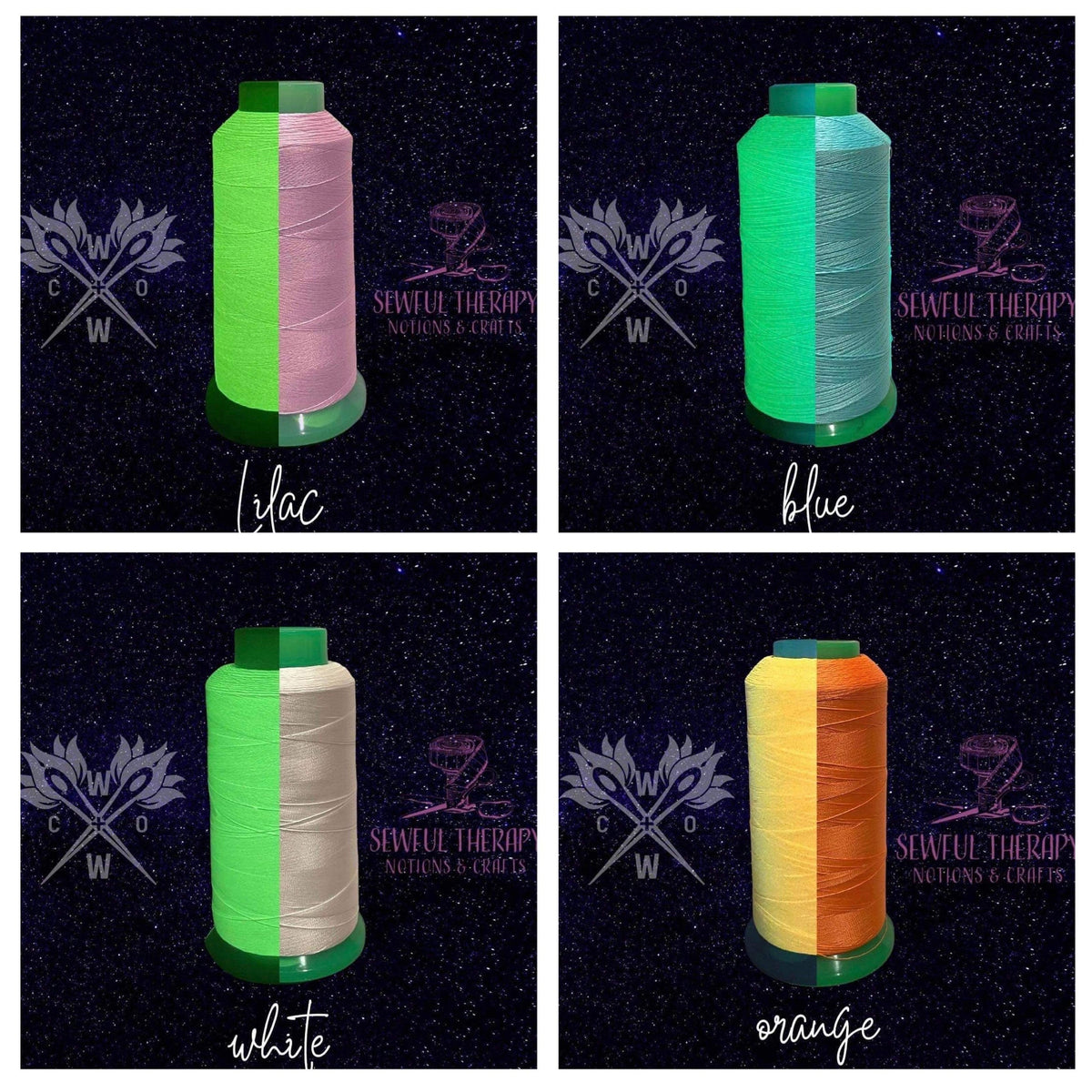 Glow Up: Glow in the Dark Thread Tex67 – Sewful Therapy - Notions & Crafts