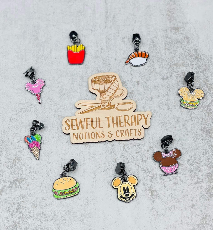 Kawaii Foodie #5 Zipper Pulls (Packs of 3)